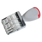 Rubber Stamp Line Dater English Date Stamp Office Stamp Rotating Stamp Rubber English Date Stamp for Scrapbooking 2
