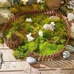 1pc Mini Fence, Garden And Bonsai Decoration Fairy Tale Garden Fence Wooden Decoration, DIY HandicraftProject Mini Picket Fence 4