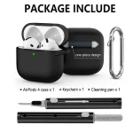 Silicone earphone case For Apple AirPods 4 Case Wirless hesdphones Earbuds case with   hook 3