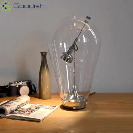 Medieval Stylish Fashion Glass Stone Table Bulb Art Creative Lustre Light LED Floor Lamps for Bedroom Home Decoration Chandelier