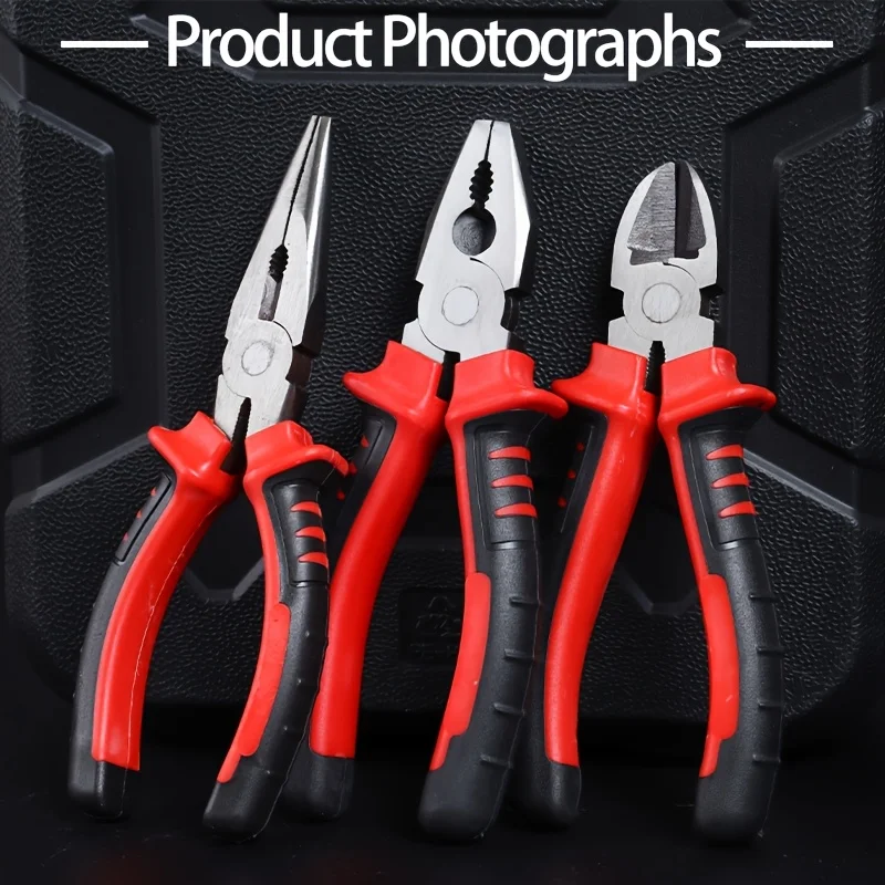Electric Wire Pliers Large Opening Sharp Multifunction Tool for Cutting Twisting Gripping Metal Wires Heavy Duty Industrial Tool Electric Wire Pliers Large Opening Sharp Multifunction Tool for Cutting Twisting Gripping Metal Wires Heavy Duty Industrial Tool
