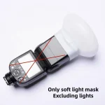 1Pcs Diffuser Bounce Dome Soft Silicone Flash Cap For GODOX Nikon Sony Olympus Fujifilm Panasonic Yongnuo Speedlite 6