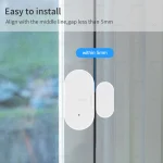 Ewelink Zigbee Door Sensor Wireless Magnetic Window Open Closed Alarm Detector Works With Zigbee2MQTT Alexa Google Need Gateway 4