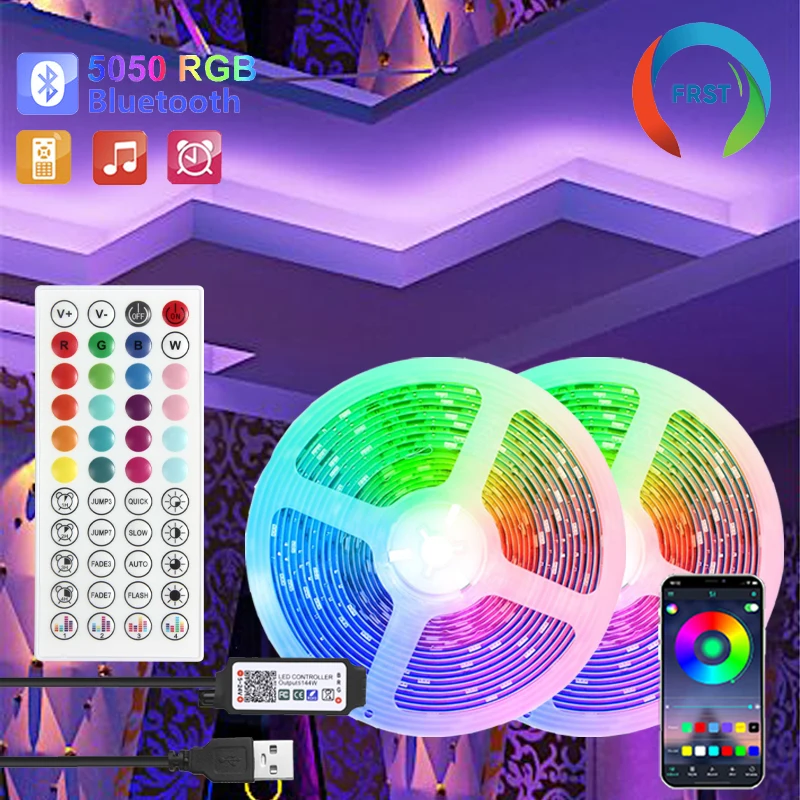 Color RGB 5050 LED Strip Bluetooth Tape Decor for Room LED 10m 15m 20m 30m PC TV backlight Neon LED Lighting Cветодиодная лента Color RGB 5050 LED Strip Bluetooth Tape Decor for Room LED 10m 15m 20m 30m PC TV backlight Neon LED Lighting Cветодиодная лента