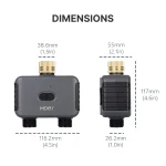 MOES Bluetooth Value Smart Garden Sprinkler Water Timer by 2 Way Rain Delay Filter Programmable Automatic Irrigation Controller 6