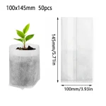 25 - 100PC Biodegradable Seedling Bags Non - Woven Breathable Grow Bags for Vegetable Flower Garden Nursery Hot Sale 6