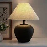 Nordic Retro Ceramic ,Table Lamp Fabric Lampshades, Bedside Table Lamps, Room Decoration, Indoor Lighting, Floor Lamps 2