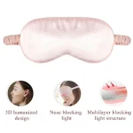 Imitated Silk Eye Patch Shading Sleep Eye Mask Eyepatch Travel Relax Cover Eyeshade Health Sleeping Shield Eye Care Tools 4
