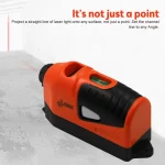 Mini Portable Laser Level Vertical Spirit Level Tool Laser Level Vertical Horizontal Laser Line Projection Measuring Tools 5