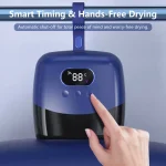 Portable Clothes Dryer Mini Compact Quiet Rapid Dryer Features adjustable timer and wrinkle-resistant hot air function 2