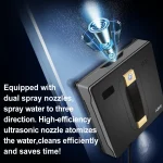 Robot Window cleaner ABIR WD8,Dual Water Spray,Smart Memory,High Vacuum Suction, Laser Sensor, Home Wall Glass Cleaning Robot 3
