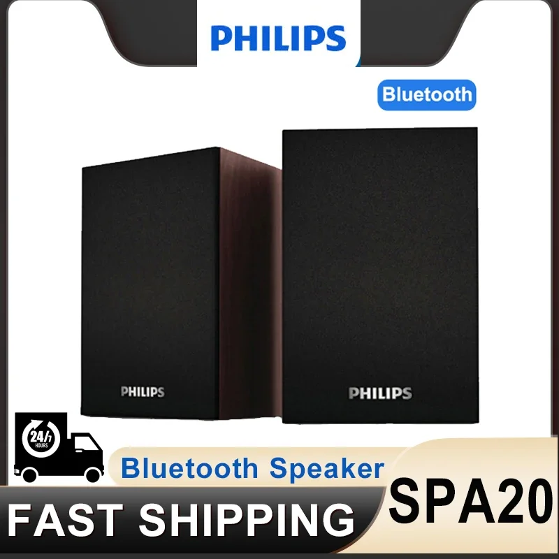 Philips SPA20 Speaker Bluetooth with 360 degree Surround Sound Bluetooth Wireless Stereo for Computer Macbook Laptop Philips SPA20 Speaker Bluetooth with 360 degree Surround Sound Bluetooth Wireless Stereo for Computer Macbook Laptop