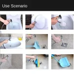 Handheld Water Toilet Bidet Sprayer Flexible Spring Shower head Hose tube Telephone Line soft Hoses bathroom Accessories 5