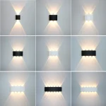Aluminum LED Wall Lamp Waterproof IP65 Outdoor Garden Lights 8W 12W Interior Wall Light for Bedroom Living Room Stairs Lighting 3