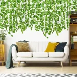 Artificial Green Leaves Ivy Vine Garland Creeper Rattan Fake Leaf Plants Hanging Garlands for Garden Wedding Party Home Decor 6