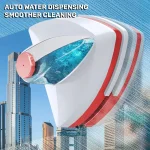 Magnetic Glass Electric Window Cleaner Cleaning Tool Water Discharge Double-layer Wiper for Home Office Special Window Cleaner 2