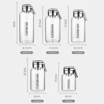 0.75-2L Large Capacity Glass Water Bottle Transparent Milk Juice Cup Outdoor Portable Leakproof Drinkware Tea Water Glass Bottle 6