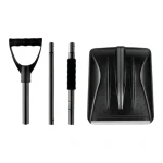 Snow Shovel with Adjustable Length D-Grip Handle Driveway Scoop Shovel for Car Snow Removal Portable for Home Garage Garden Camp 5