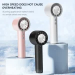 Handheld Small Fan Refrigeration Air Conditioner Portable Silent High-speed Led Display High Wind Power Usb Charging Fan 2