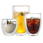 5 Sizes Double Wall Insulated Glass Cup Clear Espresso Coffee Mugs Handmade Beer Mug Tea Milk glass Whiskey Glass Cups Drinkware 6
