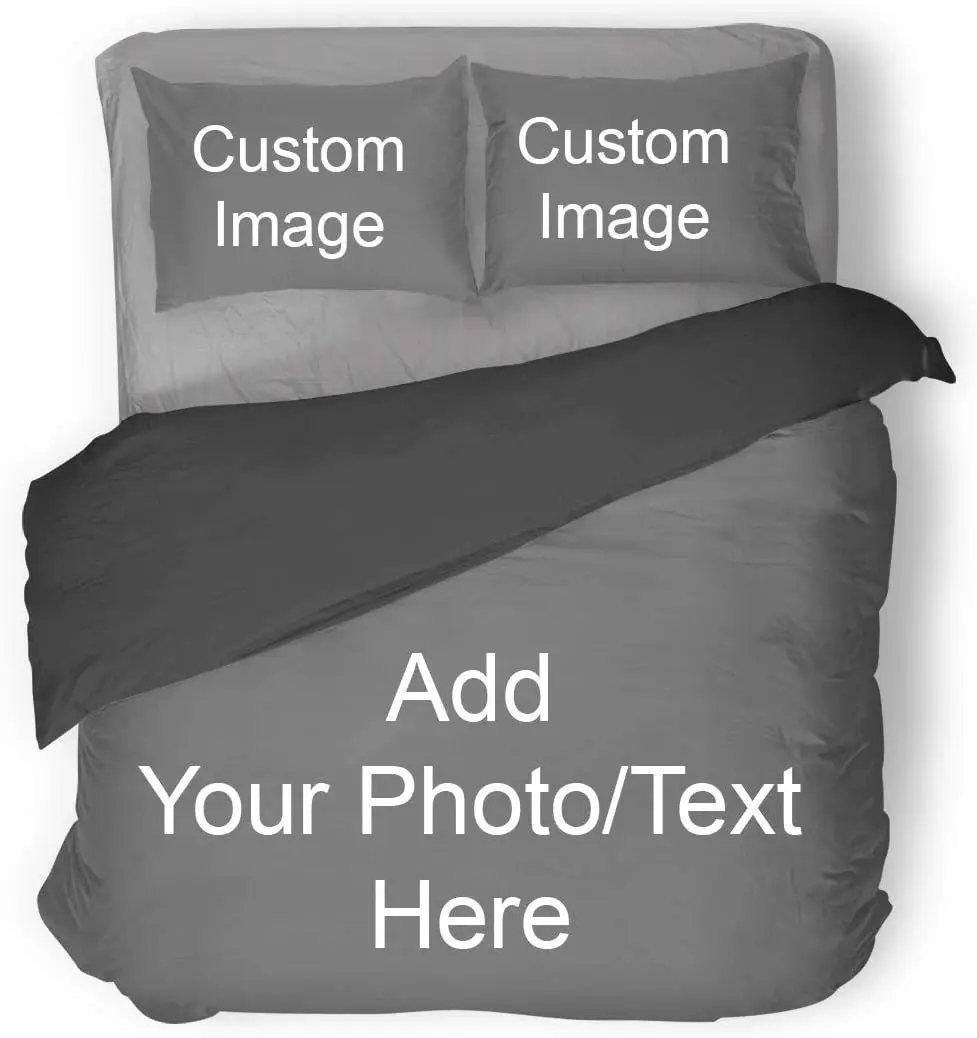 Custom Photo 3pcs Duvet Cover Set Personalized Images Bedding Set Comforter Cover Queen King Full Size Bedroom Decor Custom Photo 3pcs Duvet Cover Set Personalized Images Bedding Set Comforter Cover Queen King Full Size Bedroom Decor
