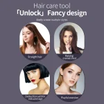 NEW Electric Ceramic Heating Straight Hair Comb Wireless Portable Negative Ion Styling Tool Rechargeable USB Straightening Brush 5