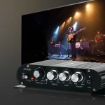ST-838 HiFi 2.1 Channel Power Amplifier 80W*2 Stereo Bass Sound Amp Mini Media Player Subwoofer Amplifier Car Home Amp 4
