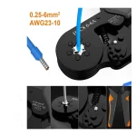 Hexagonal Self-Adjustable Ratchet Ferrule Crimping Tool Kit 23-10AWG 0.25-6mm² Crimper Kit with 400-2000pcs Wire Terminals 5