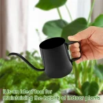 350ML Watering Can Stainless Steel Long Spout Kettle Nordic Garden Flower Pot for Indoor Outdoor Bonsai Plants Gardening Shower 5