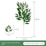 Artificial Green Plant Fake Eucalyptus Leaf Flower Arrangement Accessories Wedding Home Decoration Fake Flowers 2