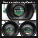 2LED headmounted lighting microlens with maintenance LED lamp magnifying glass, magnification 8x, 15x, 23x 6