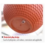 New Plastic Imitation Weaving Flower Pot Self Absorbent Outdoor Hydroponic Flowerpot Garden Decoration Hanging Flower Basket 6