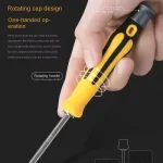 12 In 1 Screwdriver Set Magnetic Bit Cross Flat Shaped Screwdriver Head Multifunctional Precision Handheld Maintenance Tool Home 4