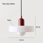 Nordic Glass Bauhaus Dining Room Chandelier Living Room Bedroom Bar Retro Coffee shop Decoration Chandelier Lighting Fixtures 6