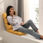 Folding Lounger Home Balcony Living Room Folding Chair Leisure Balcony Lazy Sofa Tatami Sun Loungers Modern Backrest Deckchair 4