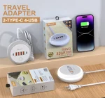 Multi Ports Charger PD 50W USB Type C Mobile Phone Power Adapter For iPhone Xiaomi Huawei Samsung USB Quick Charging Power Strip 2