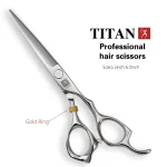 TITAN  Professional barber tools hair scissor Cutting thinning hairdressing shear 5.0/5.5/6.0/6.5inch Japan 440C steel 5