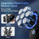 Sejoy 6-in-1 7D Head Shavers for Bald Men Electric Razor with Nose Hair Trimmer Waterproof Multifunctional Men Grooming Kit 4
