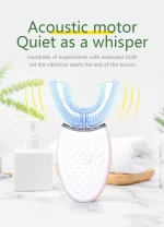 Electric Toothbrush for Adult Automatic USB Charge U-Shaped Sonic Wave Toothbrush 360 Degrees Intelligent Rechargeable Toothbrus 5