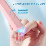 Convenient Handheld Nail Dryer Lamp UV/LED Nail Curing All Gel Polish Nail Art Tool Rechargeabl Nail Lamp 2