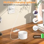 LED Indoor Wall Lamps with 2000mah Rechargeable Battery 360 Rotation Wall Light Adjustable Modern Nordic Fixtures Bedroom Decor 3