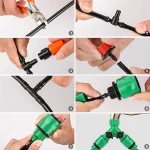 50M Micro Drip Irrigation System Automatic Plant Watering Kit with Adjustable Drippers & Hose - Outdoor Garden Misting Tools 2