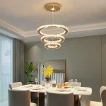 French luxury crystal chandeliers Hall living room Led ceiling lamp pendant ceiling light Room Kitchen Dining table decoration ﻿ 2