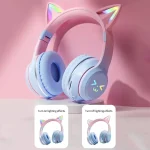 RGB Glow Earphones Wireless Earbuds 5.3 Cat Ear Bluetooth Sports Headphones Bluetooth Mp3 Players Microphone Sale Headset Gamer 6