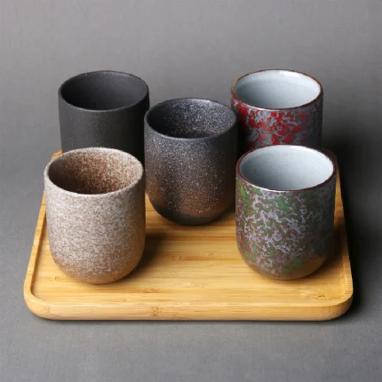 New Vintage Ceramics Cups Japanese Stoneware Porcelain 130ml Tea Mug Healthy Lifestyle Kung Fu Tea Sake Coffee Cups Drinkware