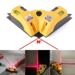 90° Infrared Laser Level Vertical Horizontal Line Projection Square Floor Tiling Level Laser Accurate Measurement 2