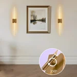 Modern Wall Lamp Wireless Remote 3 Light Modes 10000mAh USB Rechargeable No Wiring Needed Rotatable For Bedroom Corridor 3