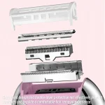 Electric Bikini Trimmer Painless Shaver for Face Legs Underarm Waterproof Portable Women Epilator Lady Shaver for Intimate Areas 5