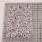 DIY Flowers Floral Transparent Rubber Clear Stamp Scrapbook Photo Album DIY Card Making Clear Stamps