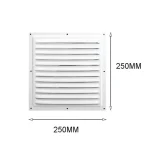 Air Vent Grille Ventilation Cover Metal window Square Vent Insect Screen Cover Aluminum Alloy Heating Cooling Grille Cover 3